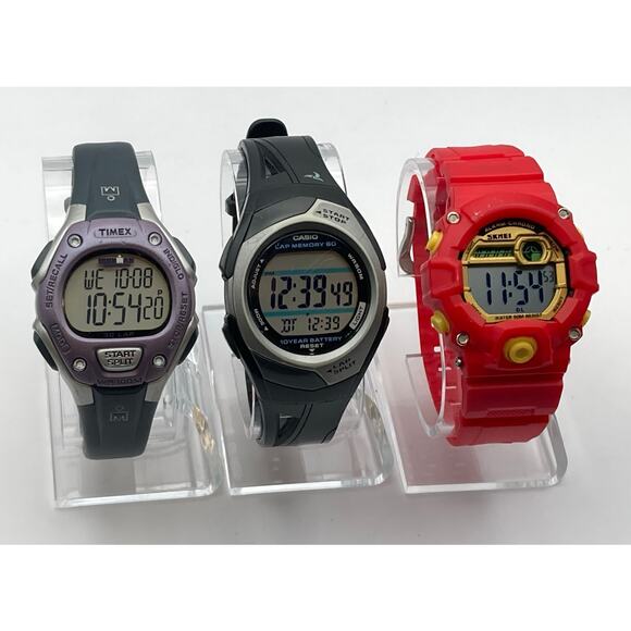 Women's Multifunction Sport Watches (3) Adjustable Bands Timex Casio SKMEI WR - Picture 1 of 11